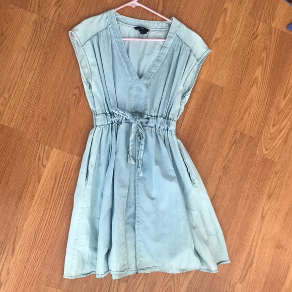 light blue jean dress